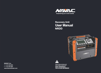 Thumbnail of document Manual - NRDD Recovery Unit, Dual-Cylinder, DC, Digital Display, Master Series
